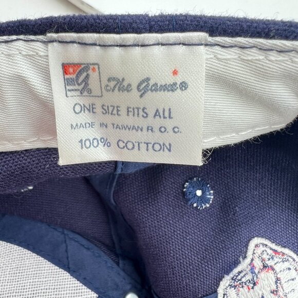 Cleveland Indians The Games One Size Fits All Blue Navy Red Snap Back Cap Hat - Picture 9 of 11